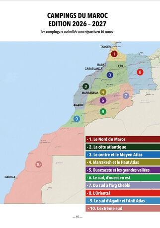 Zones campings du maroc 2026 2027