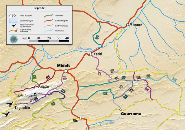 Carte itineraires tome 12 midelt